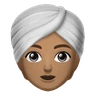 Person Wearing Turban: Medium Skin Tone Emoji 👳🏽 image - Huawei Harmony OS style