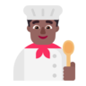 Man Cook: Medium-Dark Skin Tone Emoji 👨🏾‍🍳 image - Microsoft Classic 2D style