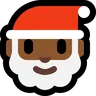 Santa Claus: Medium-Dark Skin Tone Emoji 🎅🏾 image - Microsoft Windows 10 Segoe UI Emoji style