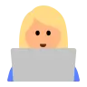 Woman Technologist: Medium-Light Skin Tone Emoji 👩🏼‍💻 image - Tossface style