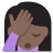 Person Facepalming: Dark Skin Tone