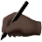 Writing Hand: Dark Skin Tone