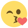 Emoji Arc csókot dobott 😘 image - EmojiTwo style