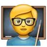 Teacher Emoji 🧑‍🏫 image - WhatsApp style