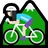 Woman Mountain Biking: Light Skin Tone