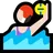 Woman Playing Water Polo: Light Skin Tone