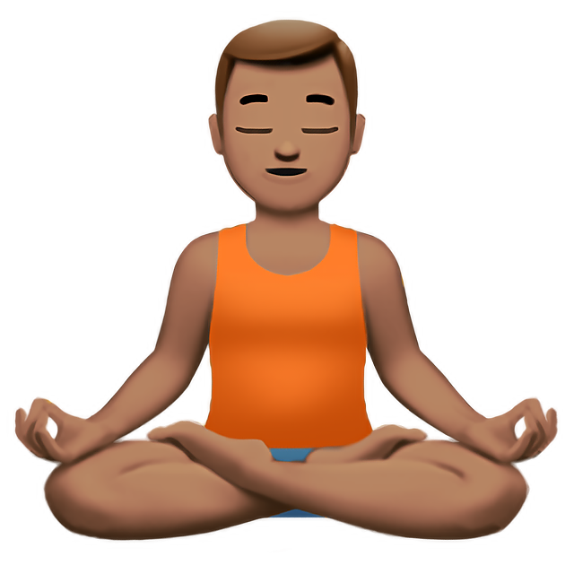 Man In Lotus Position: Medium Skin Tone