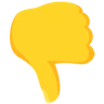 Thumbs Down Sign Emoji 👎 image - Facebook Messenger (2016) style