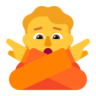 Emoji Arc nincs jó gesztus 🙅 image - Microsoft Classic 2D style
