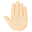 Raised Back Of Hand: Light Skin Tone