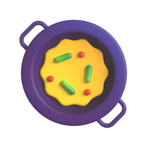 Shallow Pan Of Food