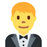 Man In Tuxedo Emoji 🤵‍♂️ image - Twitter / X (Twemoji) style