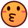 키스 페이스 Emoji 😗 image - Emojidex style