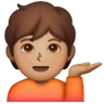 Person Tipping Hand: Medium Skin Tone Emoji 💁🏽 image - Samsung style