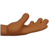 Palm Up Hand: Medium-Dark Skin Tone Emoji 🫴🏾 image - Apple style