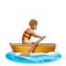 Person Rowing Boat: Medium Skin Tone Emoji 🚣🏽 image - Huawei Harmony OS style
