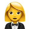 Woman In Tuxedo Emoji 🤵‍♀️ image - Apple style