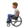 Person In Manual Wheelchair: Medium Skin Tone Emoji 🧑🏽‍🦽 image - Apple style