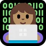 Woman Technologist: Medium Skin Tone Emoji 👩🏽‍💻 image - Microsoft Windows 10 Segoe UI Emoji style