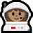Woman Astronaut: Medium Skin Tone