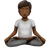 Person In Lotus Position: Medium-Dark Skin Tone