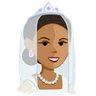 Person With Veil: Medium Skin Tone Emoji 👰🏽 image - Facebook Messenger (2016) style