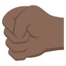 Left-Facing Fist: Dark Skin Tone Emoji 🤛🏿 image - EmojiTwo style