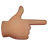 Backhand Index Pointing Right: Medium Skin Tone