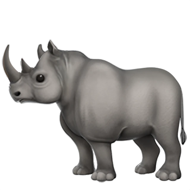 🦏 - Rhinoceros Emoji Meaning, Copy and Paste