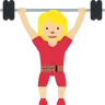 Woman Lifting Weights: Medium-Light Skin Tone Emoji 🏋🏼‍♀️ image - Twitter / X (Twemoji) style