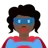 Woman Superhero: Dark Skin Tone