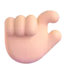Pinching Hand: Light Skin Tone Emoji 🤏🏻 image - Microsoft 3D Fluent style