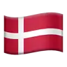 Flag: Denmark Emoji 🇩🇰 image - Apple style