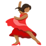 Woman Dancing: Medium Skin Tone Emoji 💃🏽 image - Facebook Messenger (2016) style
