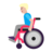 Man In Manual Wheelchair: Medium-Light Skin Tone