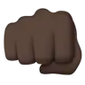 Oncoming Fist: Dark Skin Tone Emoji 👊🏿 image - Apple style