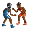 People Wrestling: Medium-Dark Skin Tone Emoji 🤼🏾 image - Huawei Harmony OS style