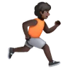 Person Running Facing Right: Dark Skin Tone Emoji 🏃🏿‍➡️ image - Samsung style