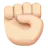 Raised Fist: Light Skin Tone
