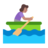 Woman Rowing Boat: Medium Skin Tone
