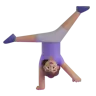 Woman Cartwheeling: Medium Skin Tone Emoji 🤸🏽‍♀️ image - Microsoft 3D Fluent style