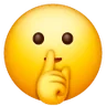 Shushing Face Emoji 🤫 image - Samsung style