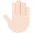 Raised Back Of Hand: Light Skin Tone