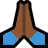Folded Hands: Medium-Dark Skin Tone