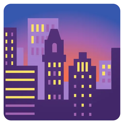 Cityscape At Dusk