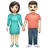 Woman And Man Holding Hands: Light Skin Tone
