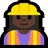 Woman Construction Worker: Dark Skin Tone