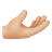 Palm Up Hand: Medium-Light Skin Tone