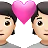 Couple With Heart: Light Skin Tone