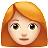 Woman: Light Skin Tone, Red Hair